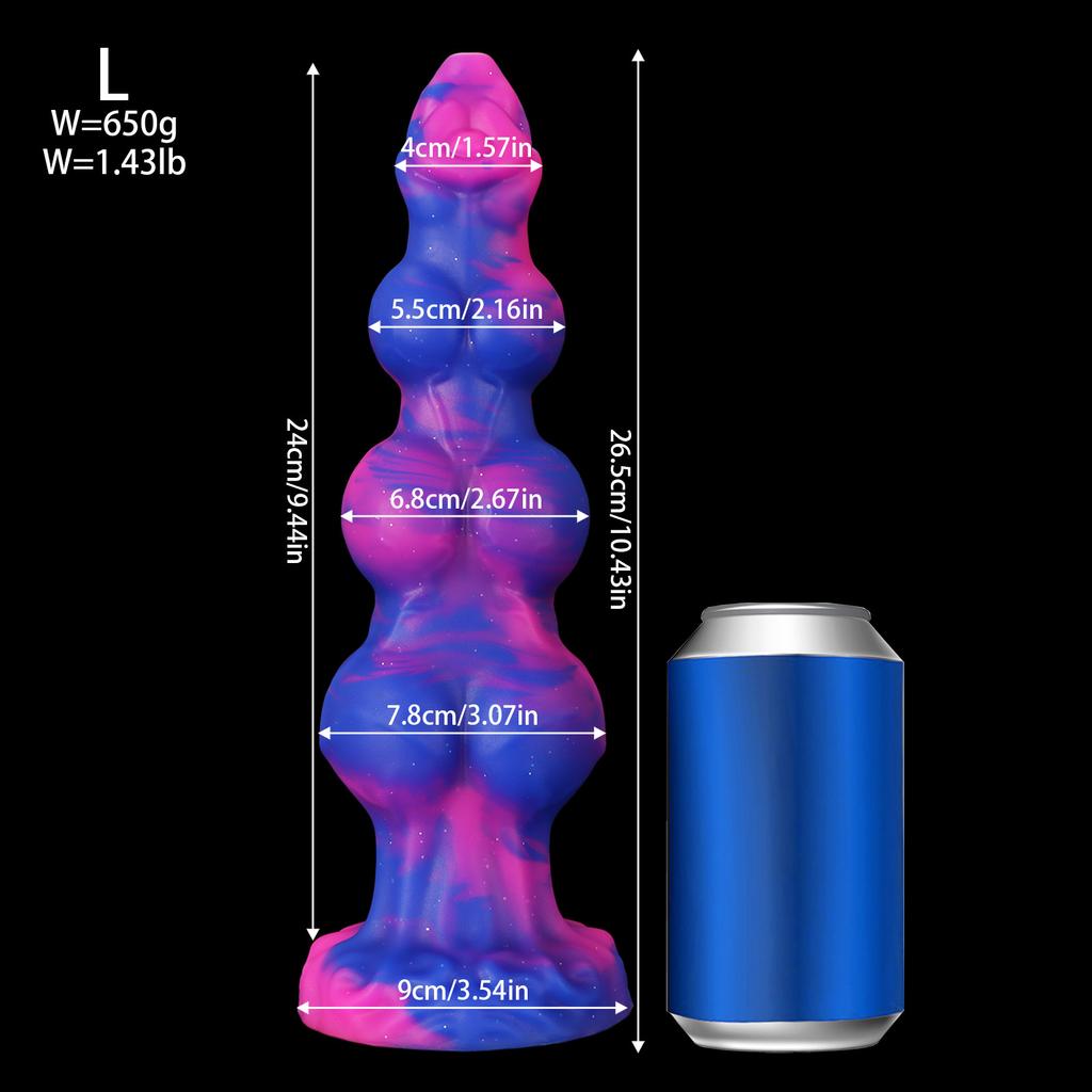 Дилдо в форме животного с узлом - Реалистичный силиконовый анальный расширитель для мужчин и женщин, BDSM секс-игрушка с присоской