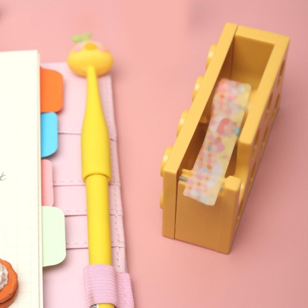 Small Size Tape Cutter Polymer Building Block Tape Dispenser Tape Dispenser Office Workspace