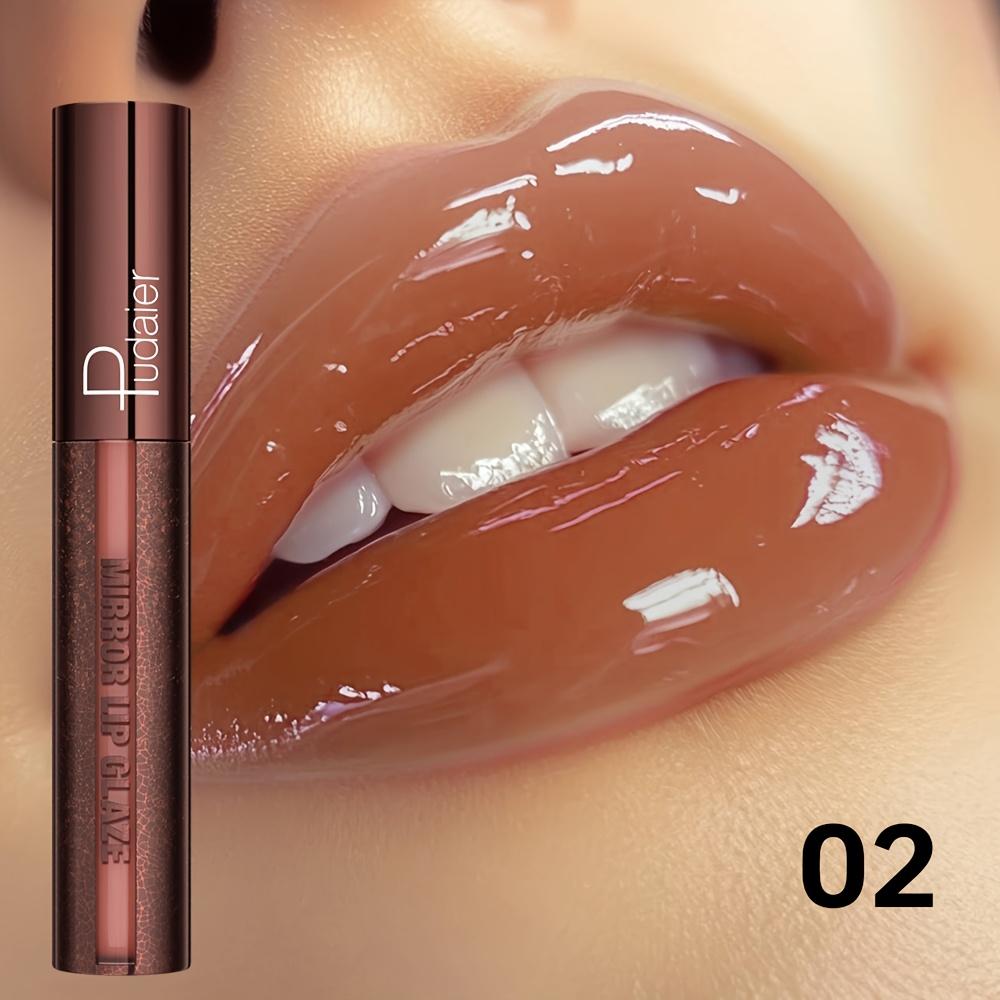 Glaze Lip Shine Transparent Mirror Glass Lip Oil Lightweight Nonstick Lip Gloss Lipstick Moisturizing Sexy Lips Plumper