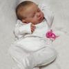 19 Inch Finished Reborn Baby Dolls Asleep LouLou Already Painted Whole Silicone Vinyl or Cloth Body Optional Emulation Doll with Handdraw Hair Kid Toy