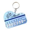 Playable Miniature Piano Keychain Toy For Children Portable Musical Instrument With LED Light Safe Plastic Design
