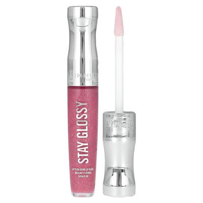Блеск для губ Stay Glossy, оттенок 140 Flower Power, 0,18 жидких унций (5,5 мл)