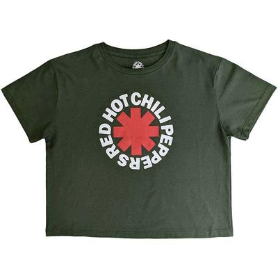 Женский укороченный топ Red Hot Chili Peppers: Классическая звездочка (Маленький)