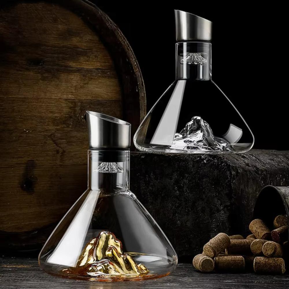 Glass Iceberg Wine Decanter 1500ml Wine Aerating Pourer Bar Accessories Wine Aerator Party
