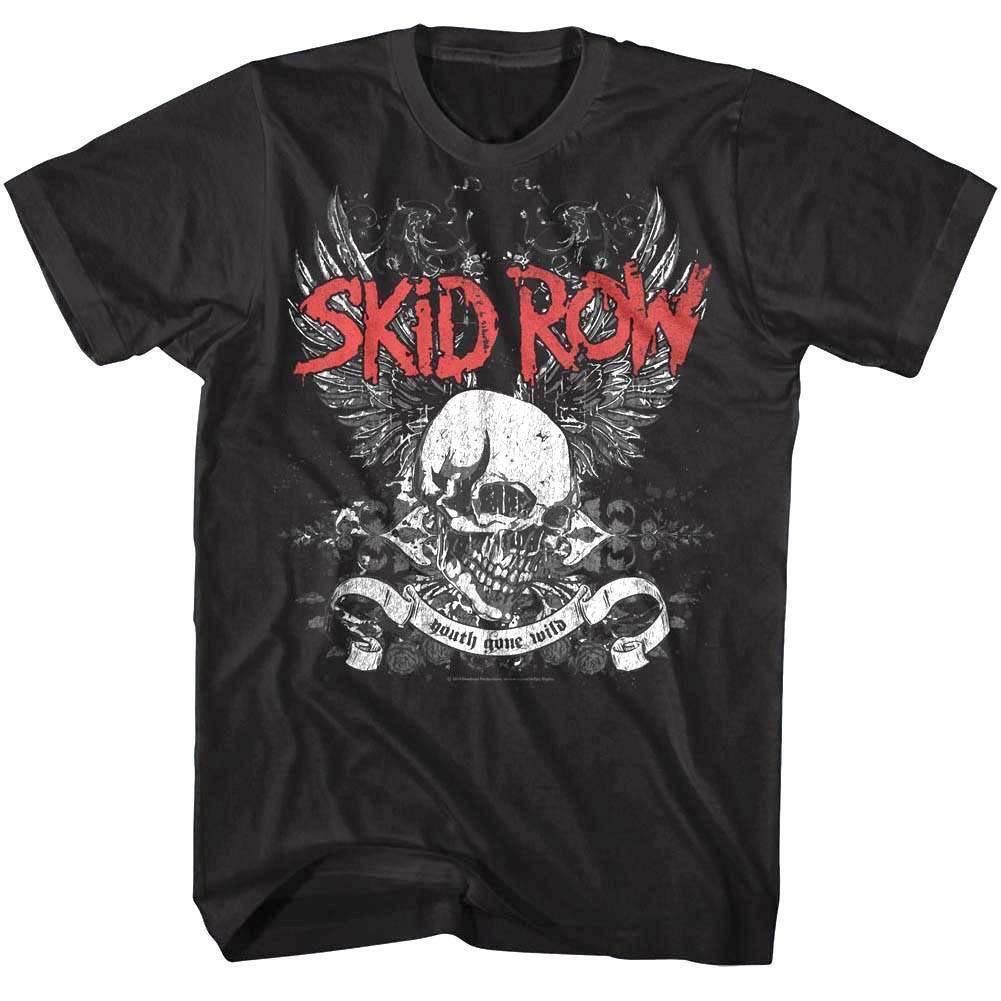 Мужская футболка Skid Row Youth Gone Wild с крылатым черепом