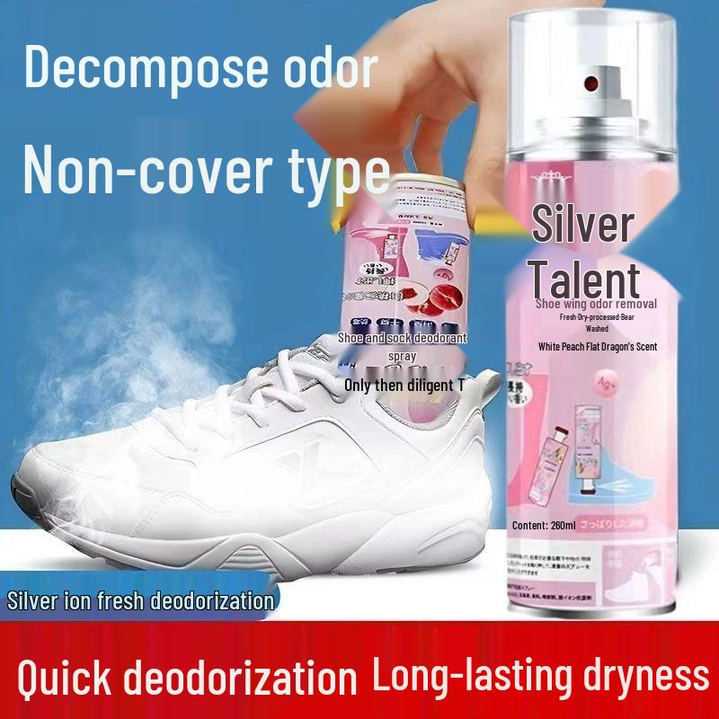 Спрей-нейтрализатор запаха для обуви и обувного шкафа - Нейтрализует неприятные запахи в обуви, носках, кроссовках и шкафах.