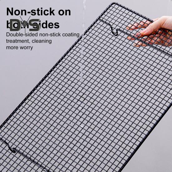 1/2 шт. Подставка для охлаждения торта, прямоугольная сетчатая складная полка для выпечки десертов, жаропрочная антипригарная подставка для сушки хлеба, печенья, мусса и лапши