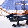 Морской морской креативный деревянный парусник, декор комнаты, фигурки, миниатюры, средиземноморский стиль, корабль, маленькая лодка, украшения, подарок