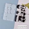 Креативная силиконовая форма Poppy для самостоятельного изготовления серег и подвесок из эпоксидной смолы с кристаллами