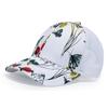 Casual Duck Tongue Cap Breathable Mesh Outdoor Shade Baseball Hat with Stylish Leaf Pattern Sporty Style