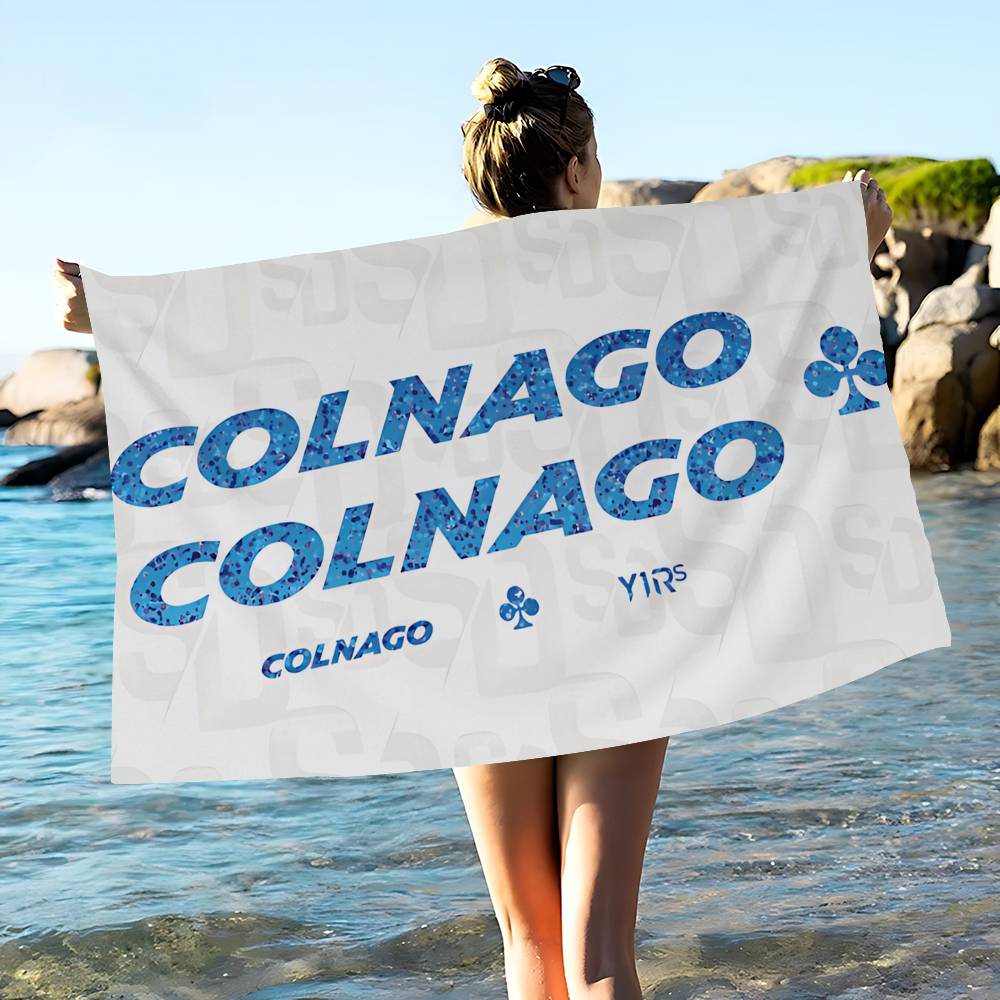 Велосипед C-Colnago Логотип Микрофибровое одеяло Быстросохнущие пляжные полотенца Большой размер Печать Супервпитывающее полотенце-одеяло для бассейна