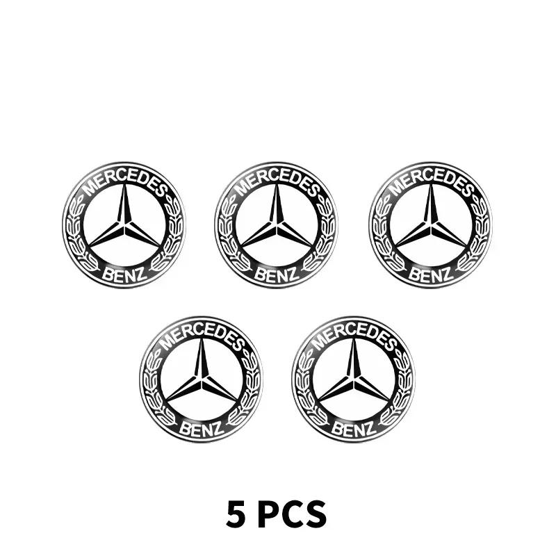 ZQE1 2/5/10pcs Car Lock Keyhole Stickers Door Lock Protect Car Stickers For Mercedes Benz B/C/E/S Class A Class C200L GLC GLE CLA