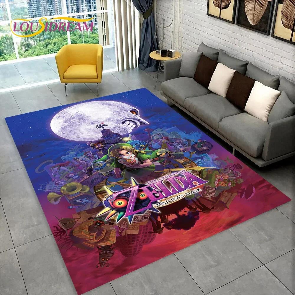 2025 3D Z-Zelda2 Game Cartoon Rug Carpet for Living Room Bedroom Home Decor,Floor Mat Non-slip Decoration for Sofa Doormat Kids