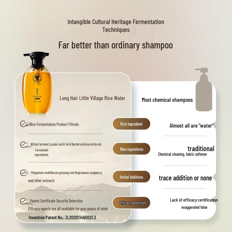 Long Hair Village Rice Water & Ginger Volumizing Shampoo