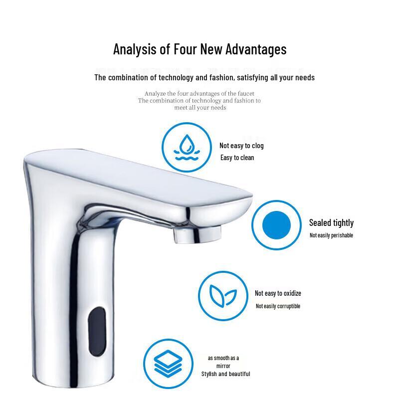 Minxi B-Style Automatic Sensor Single Cold Basin Faucet