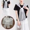 Fashion Lace Scarf Hollow Fake Collar Lace Crochet Small Shawl Women Clothes Accessories Office Lady Women Decorative Collor
