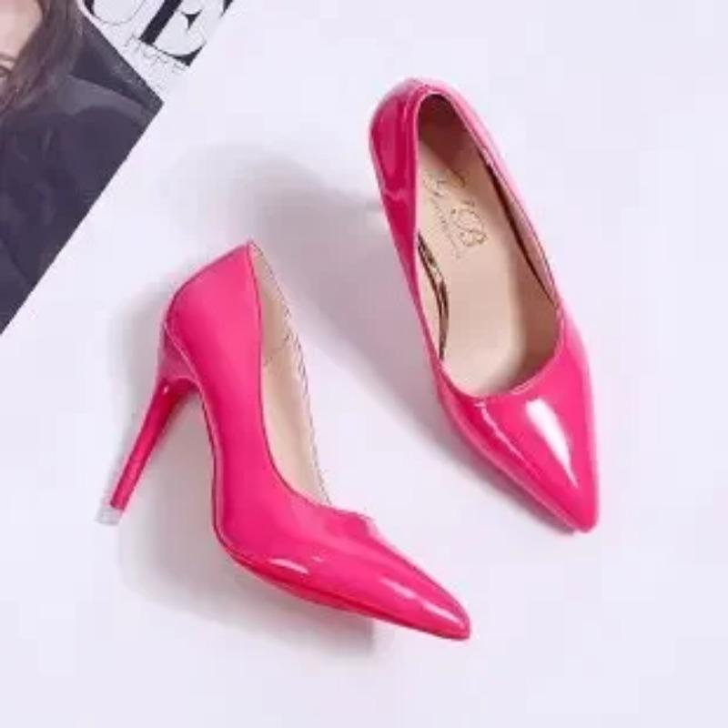 Shoes Female Slip On Women's High Heels Concise Party Pumps Women Pointed Toe Shallow High Thin Heel Plus Size Ladies Shoes