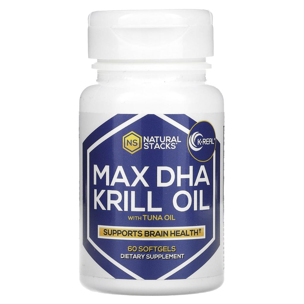 Max Dha Krill Oil with Tuna Oil, 60 Softgels