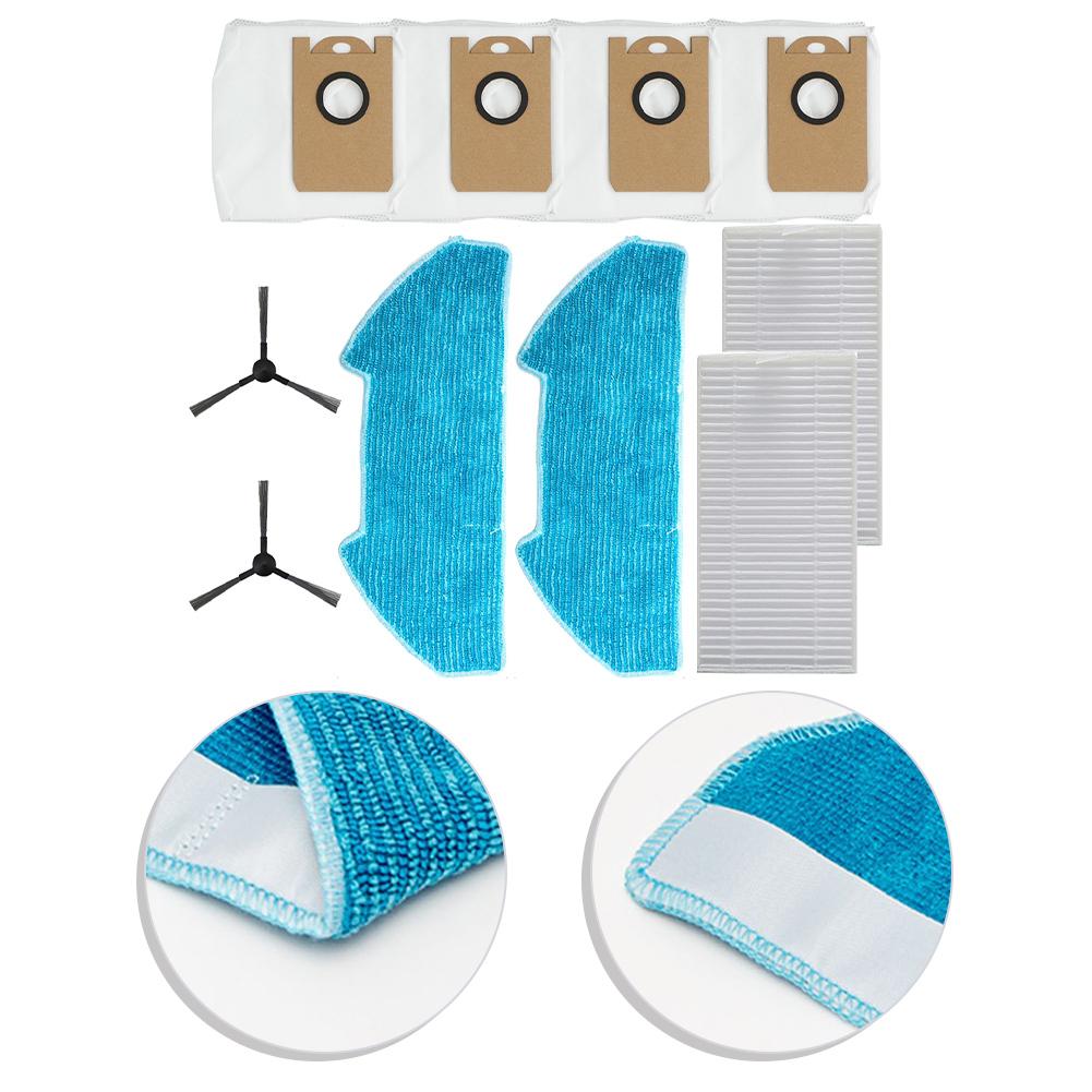 1 Set For Vozascly R10 Robot Vacuum Cleaner Filter Mop Cloth Bag Side Brush Kit Vacuum Cleaner Accessories