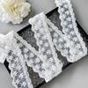 French Lace White Beads Clothing Accessories Hair Accessories Headgear Lolita Skirt Decoration Organza Barcode