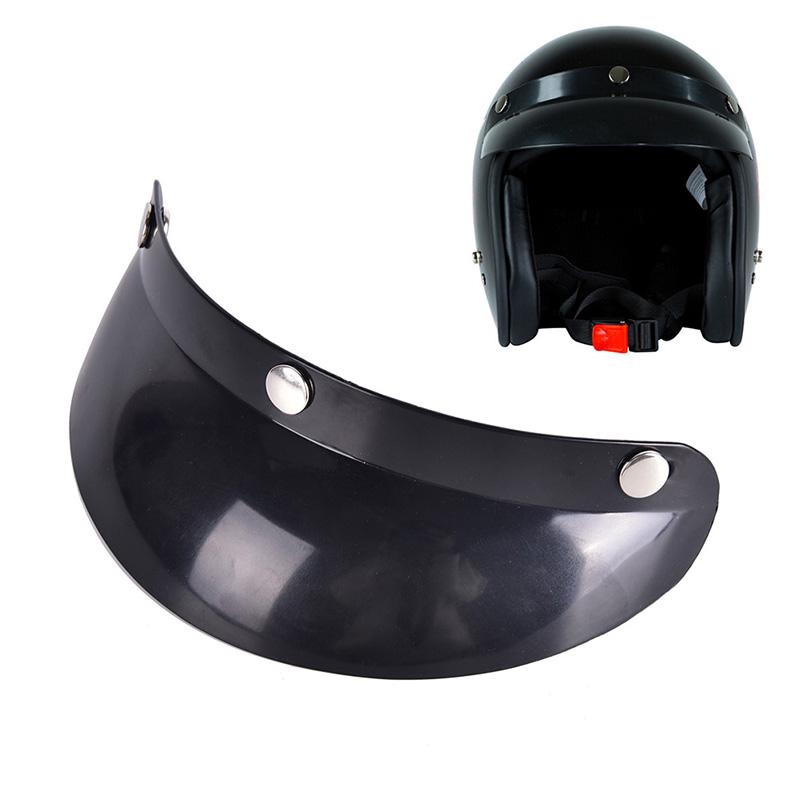 Universal 3 Snap Visor Face Shield Lens For Helmets Open Face Helmet Accessories