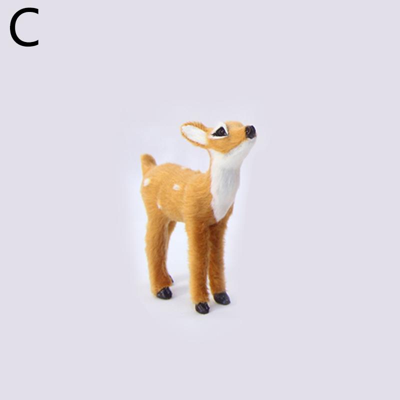 1 шт. садовый пейзаж миниатюрный реалистичный олень милый ПВХ садовый декор украшения фигурка куклы домашний подарок