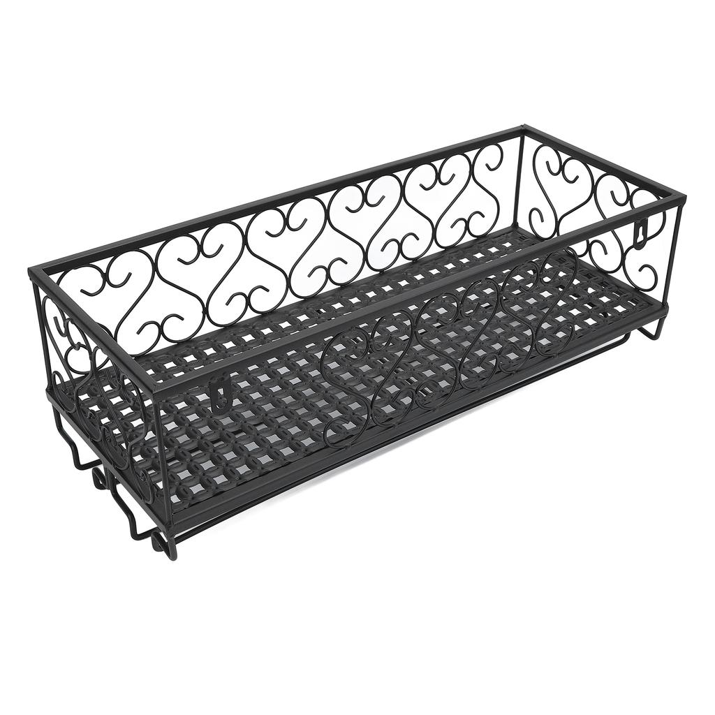 Wine Bottle Glass Floating Shelves Carbon Steel Space Saving Vintage Wall Mounted Wine Bottle Glass Holder Rack