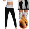 Women Sauna Pants Workout Sweat Leggings High Waisted Compression Pants Slimming Body Shaper Thermo Underwear Sport Tights Fitness Trousers