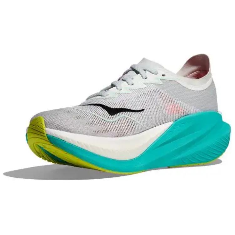 HOKA One One Mach X Скользкие Устойчивые к истиранию Низкие Беговые Кроссовки Женские Серые 1155120-fcq