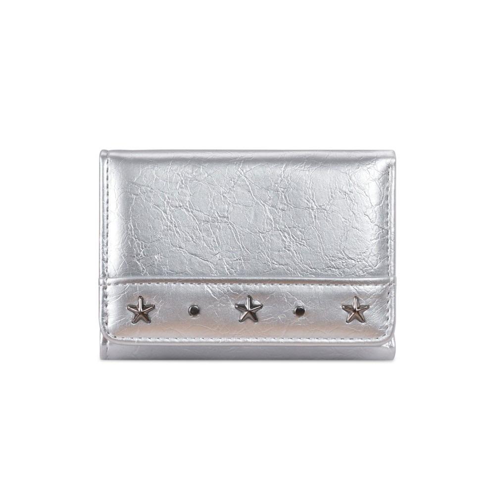 PU Coin Pocket Ultra Thin Cash Wallet Y2K Star Rivet Trifold Wallet Student