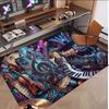 Music General Theme Soft Crystal Velvet Rug Custom Name & Text Print Non Slip Floor Rug for Bedroom Living Room