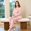 New 100% mulberry silk high-end luxury embroidered home clothes in the silk industry, fashionable and versatile women's silk sleepwear