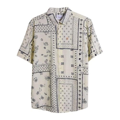 Farah Mens Bandana Print Short-Sleeved Shirt