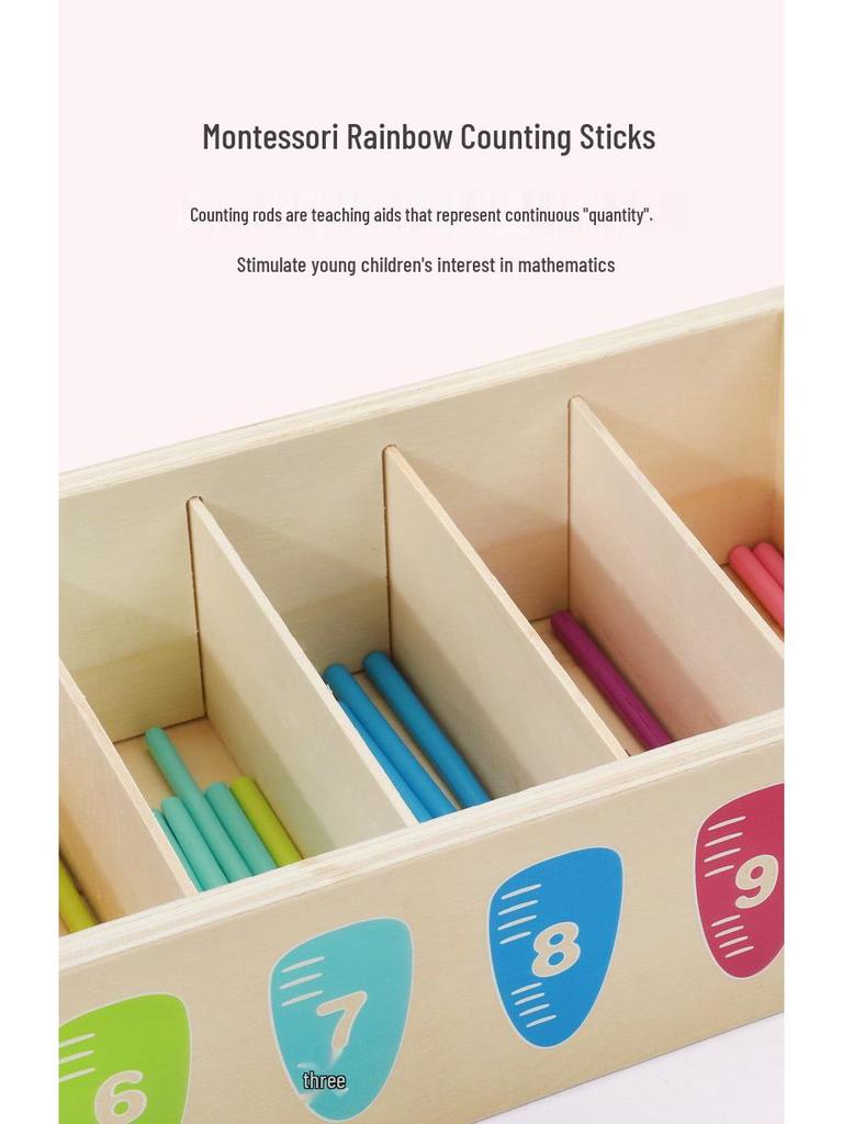 Монтессори Морковь Счёт и Сопоставление Цветов Интеллектуальная Коробка - Развивающая Игрушка для Развития в Раннем Детстве