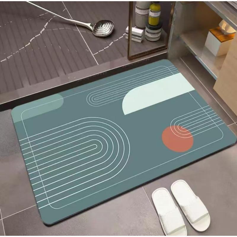 Light Luxury Crystal Velvet Floor Mat Household Non-slip Wear-resistant Tailoring Porch Floor Mat Dirty and Washable Entry Door Foot Mat