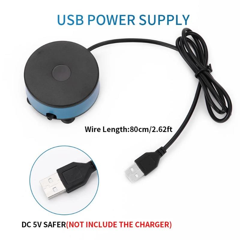 USB DC Низконапорный Аквариумный Кислородный Воздушный Насос Маленький Оксигенирующий Насос Податчик Кислорода Воздушный Компрессор Аквариум Аксессуары для Аквариума