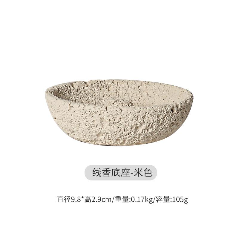 Каменный подсвечник ручной работы Подходит для смолы, палочек, конусов, древесного угля, пало санто Идеально для медитации и стильной домашней обстановки