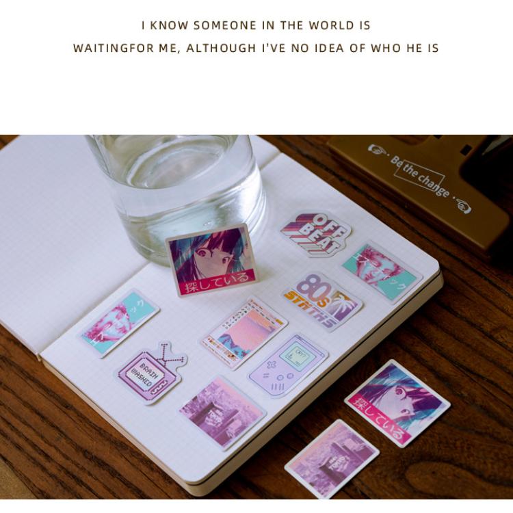 50 шт./упак., милые цветочные плакаты с единорогом, мини-бумажные наклейки, украшение для дневника, этикетка для скрапбукинга, канцелярские принадлежности