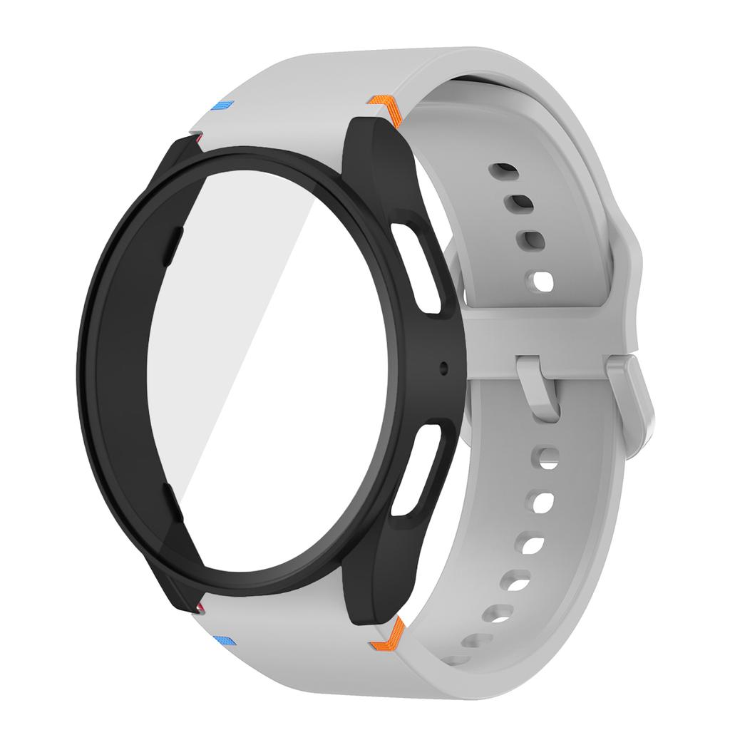 Silicone Strap for Samsung Watch 7 6 5 4 40mm 44mm 5Pro 45mm Band With Case Screen Protector Bumper cover for Wrist Accessories