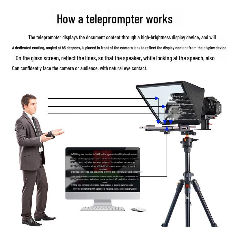 JS12plus Portable Teleprompter