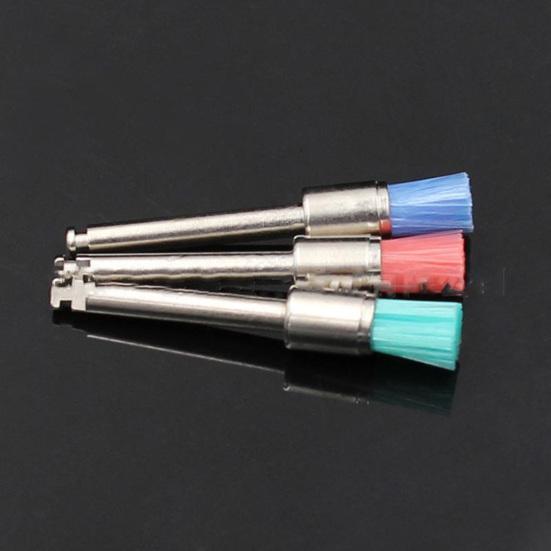 Yousheng 100Pcs/Box Dental Polishing Brush High Temperature Resistant Waterproof Metal Teeth Whitening Polishing Brush Head for Stain Removal