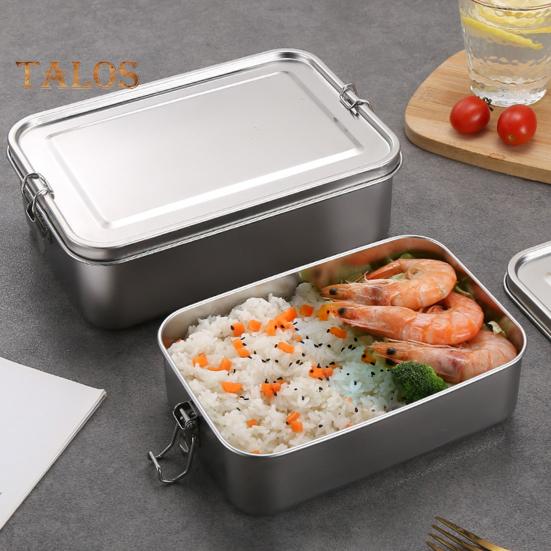 Ланч-бокс из нержавеющей стали, герметичный ланч-бокс для детей и взрослых, контейнеры для еды для сэндвичей, фруктов, закусок