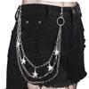 Multi-Layer Star Waist Chain Decoration For Men Women Punk Rock Hip Hop Jeans Chain Pants Belt Chain Clothes Accessories