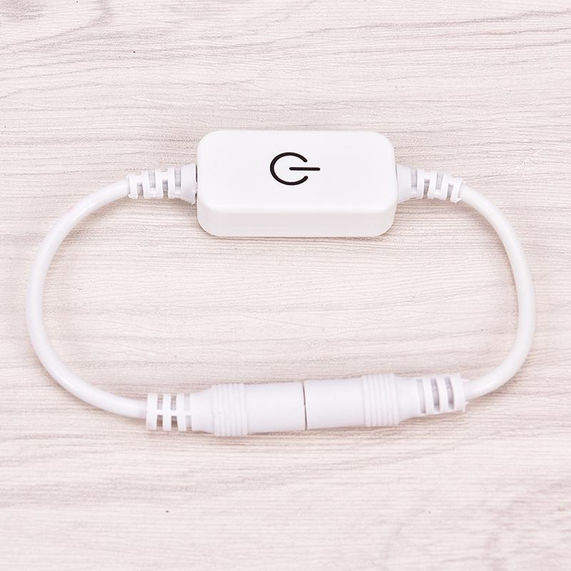 Светодиодный диммер 4A DC 12V-24V для одноцветной светодиодной ленты с сенсорным переключателем включения/выключения диммера