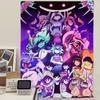 Классическая хоррор-игра Omori Аниме Гобелен Хиппи Цветочные Настенные Ковры Декор для Общежития Дешевый Хиппи Настенное Украшение