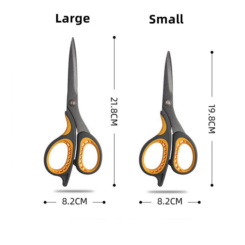 Нержавеющая сталь, большие мягкие на ощупь многофункциональные ножницы для домашнего офиса, ручные канцелярские принадлежности, винтажные ножницы