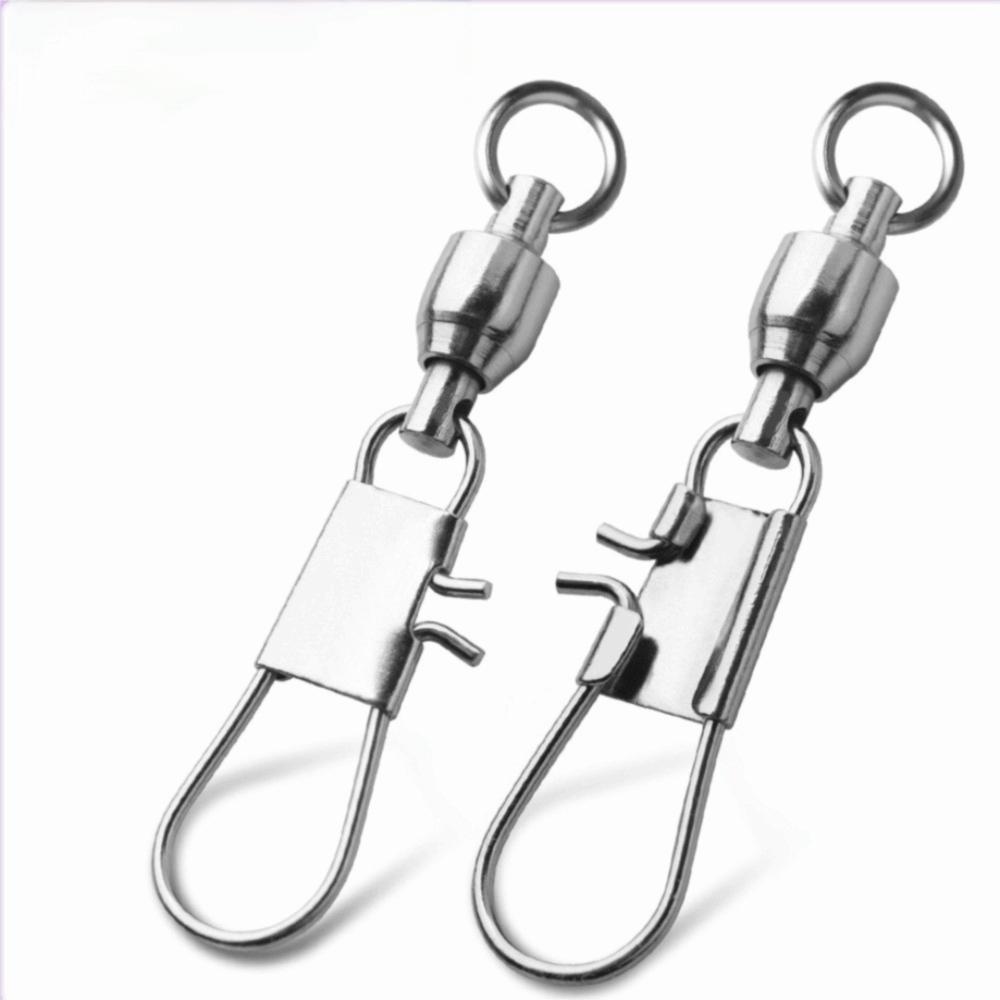 Ball Bearing Fish Snap Swivels Rolling Swivel Fishing Connector Fishing Swivels Fishhook