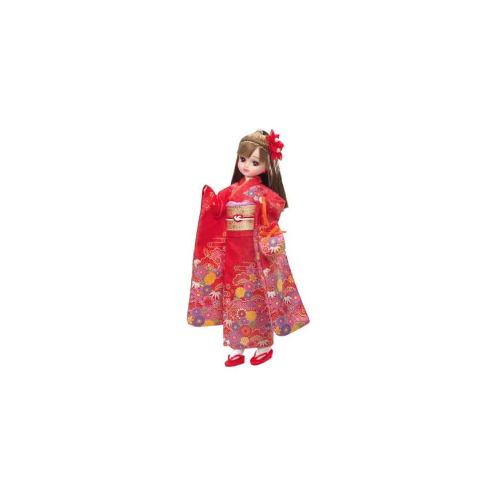 Takara Tomy Licca-chan Doll LD-30 Kimono Outfit Toy for Pretend Play Ages 3 and Up