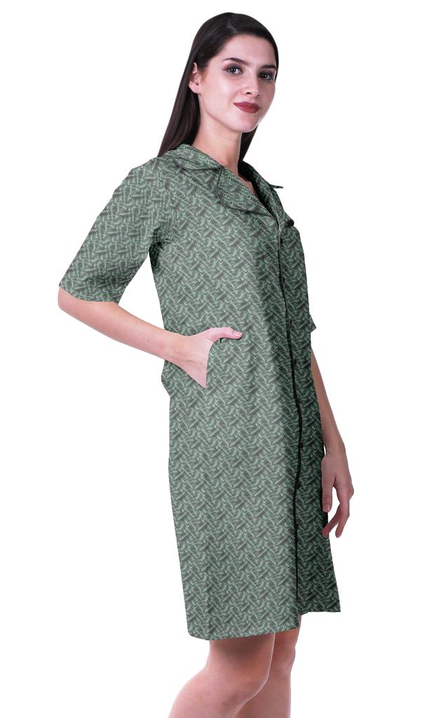 Moomaya Женская ночная рубашка для сна с принтом ночная рубашка-S-XXL