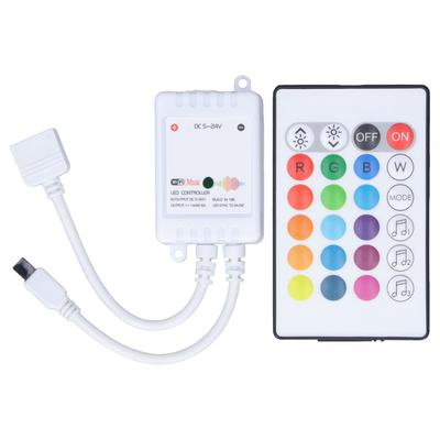 24-кнопочный умный светодиодный пульт дистанционного управления RGB беспроводной контроллер 16 цветов 4 световых режима DC 5V-24V для Tuya4 Way
